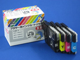 互換ｲﾝｸ LC16(4色ﾊﾟｯｸ)